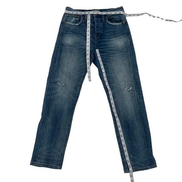Madewell Cruiser Straight Leg Button Fly Distressed Jeans Size 26 Women's - Picture 5 of 8